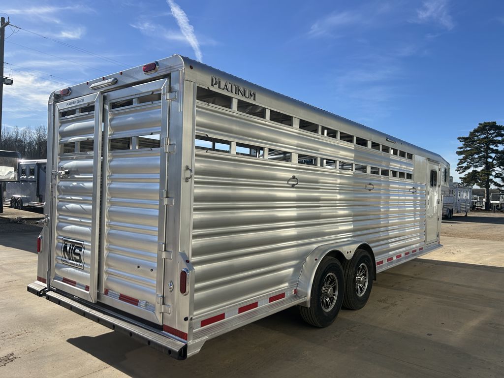 2026 Platinum Coach 26' livestock gooseneck trailer