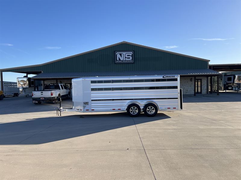 2020 Cimarron 8 Pen Livestock Bumper Pull Trailer