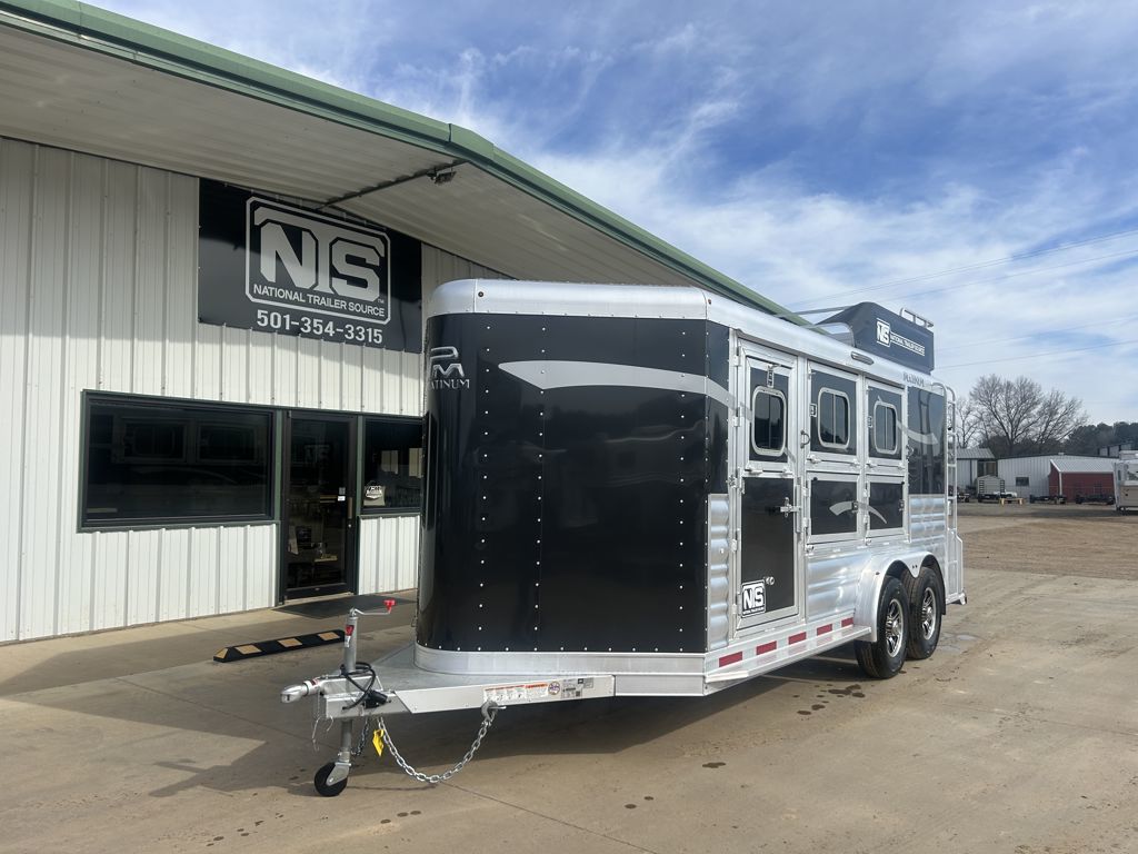 2026 Platinum Coach 3 horse bumper pull trailer