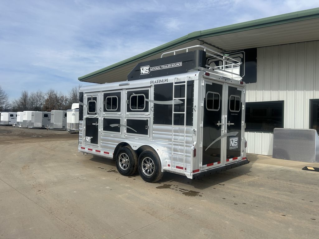 2026 Platinum Coach 3 horse bumper pull trailer