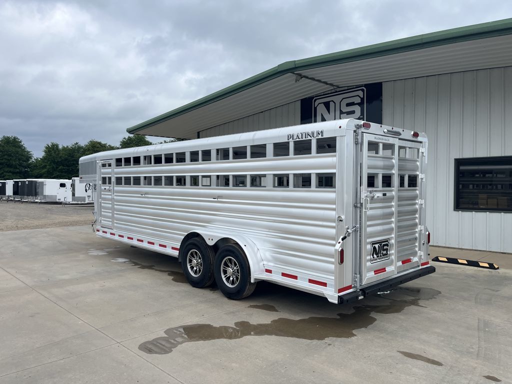 2026 Platinum Coach 24' livestock gooseneck trailer