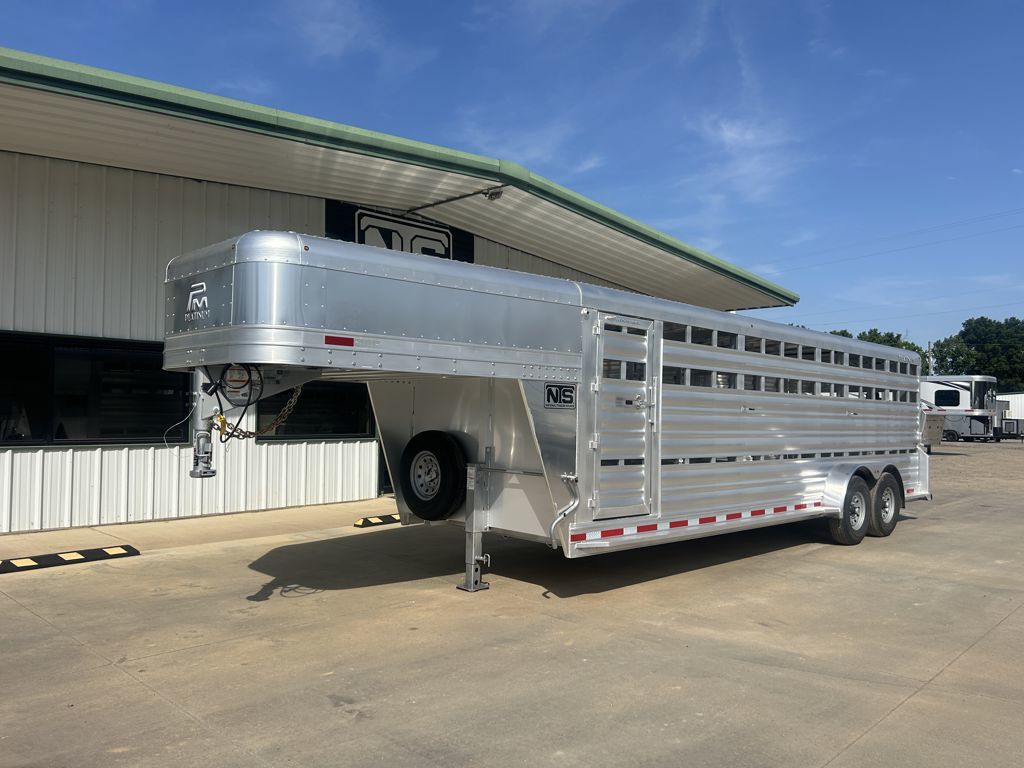 2026 Platinum Coach 24' livestock gooseneck trailer