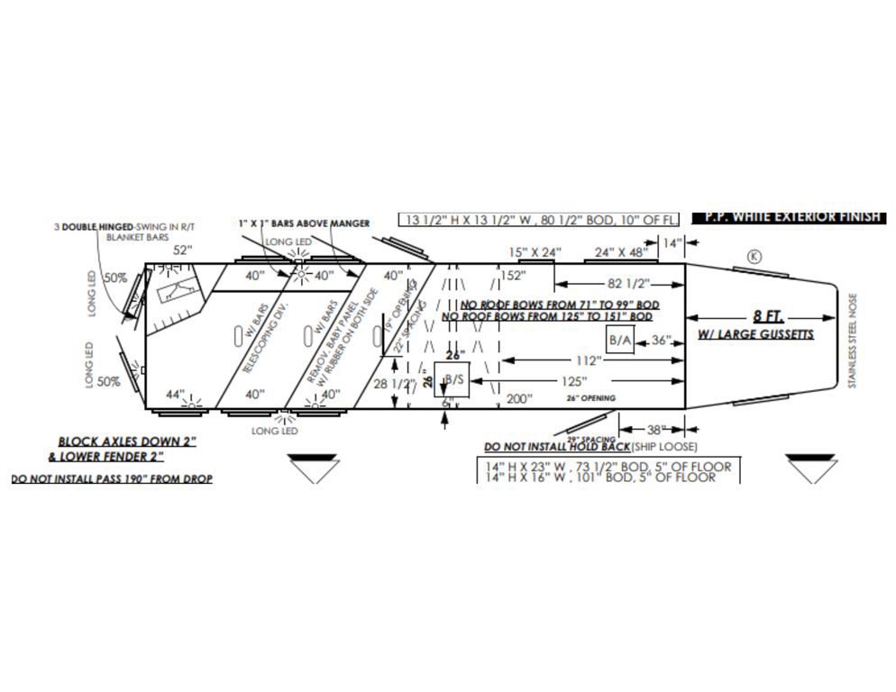 2026 Platinum Coach 3 horse slant load with 12'8" outlaw conversions