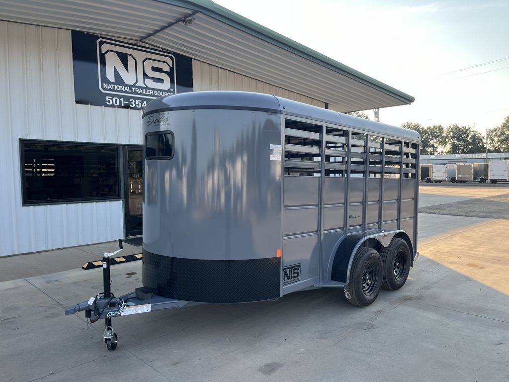 2026 Delta 14' livestock bumper pull trailer
