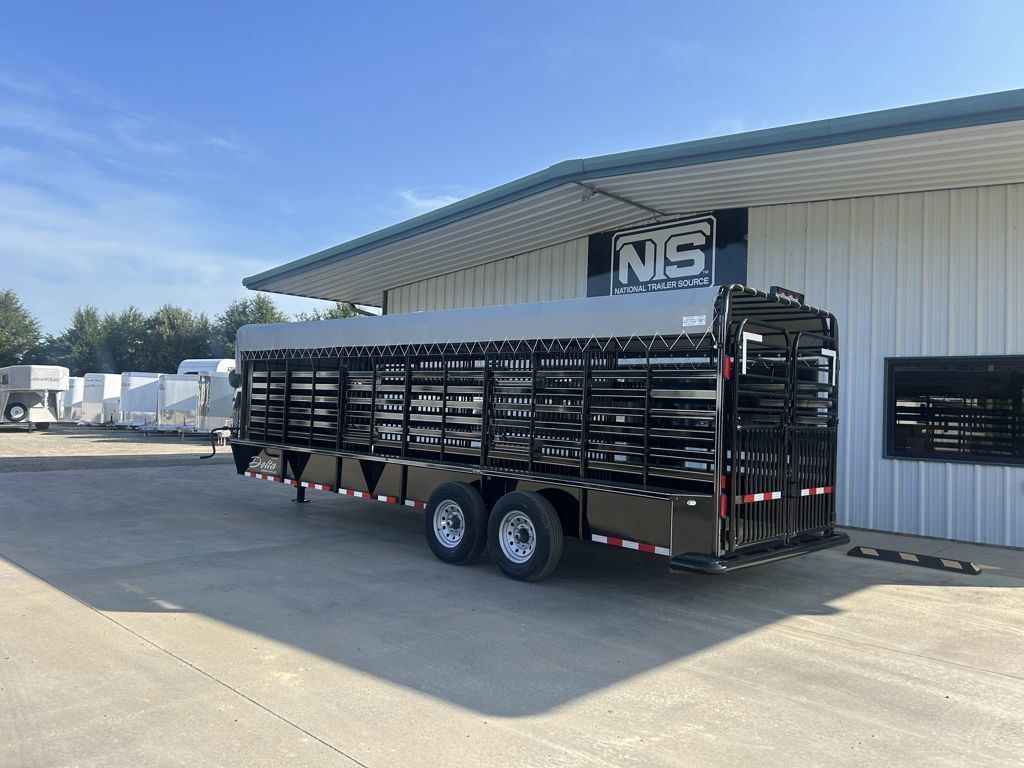 2026 Delta 24' livestock gooseneck trailer