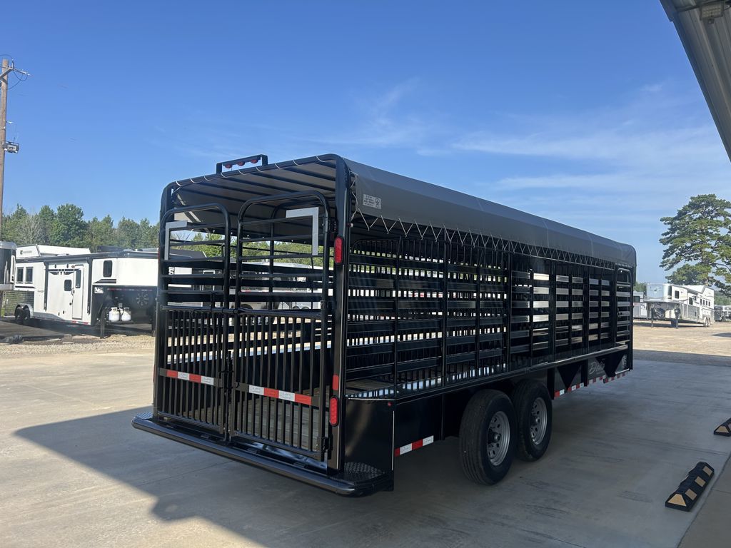 2026 Delta 24' livestock gooseneck trailer