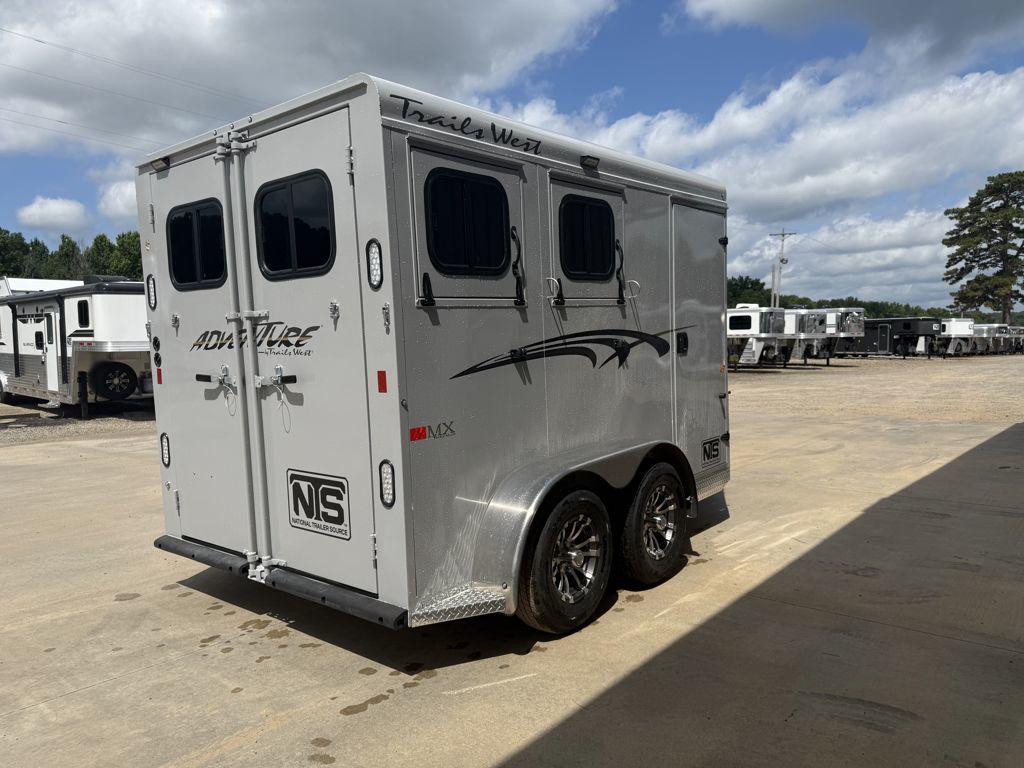 2026 Trails West 2 horse slant load bumper pull trailer