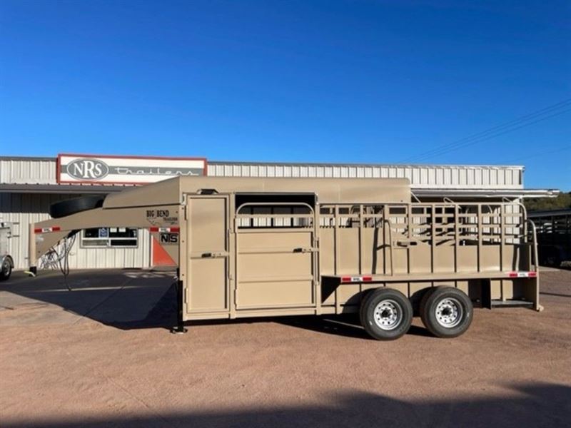 2023 Big Bend Trailers 18' Livestock Gooseneck Trailer