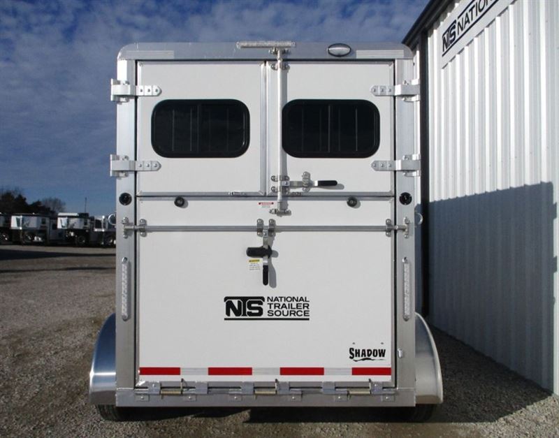 2023 Shadow 2 horse straight load bumper pull trailer