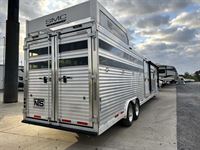 2023 smc 16' livestock gooseneck trailer with 11' living qu