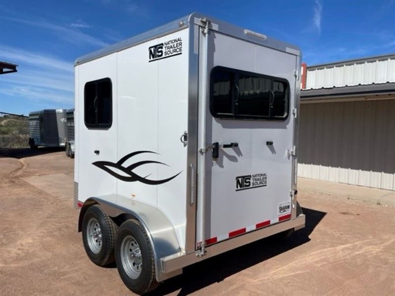 2023 Shadow 1 horse straight load bumper pull trailer