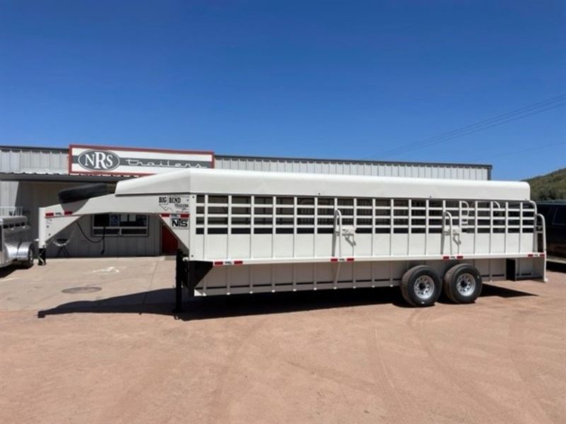 2023 Big Bend Trailers 24' Livestock Gooseneck Trailer