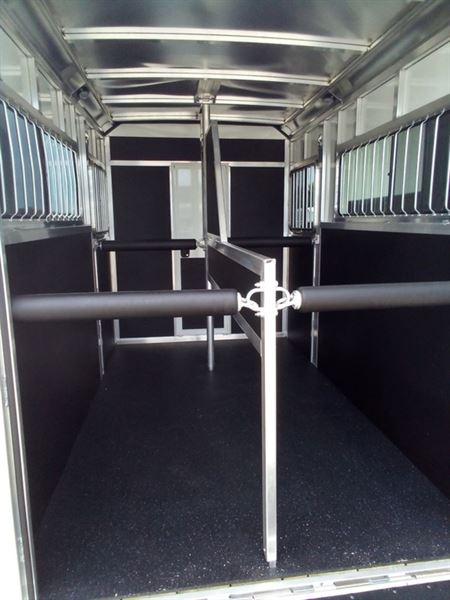 2024 Shadow 2 horse straight load bumper pull trailer