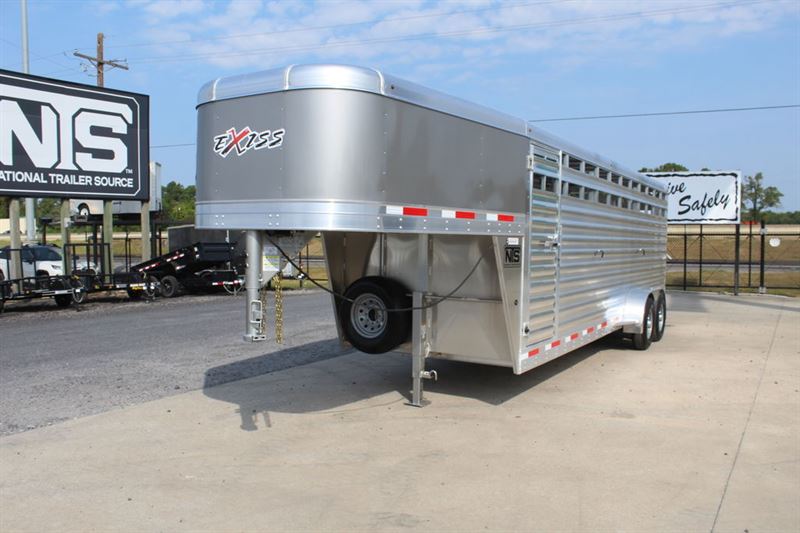 2023 Exiss 24' livestock gooseneck trailer