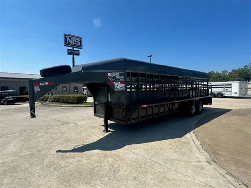 2023 Big Bend Trailers 24' Livestock Gooseneck Trailer