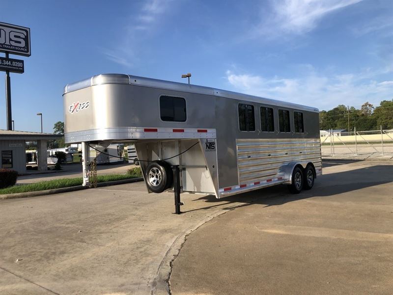 2024 Exiss 4 Horse Gooseneck Trailer