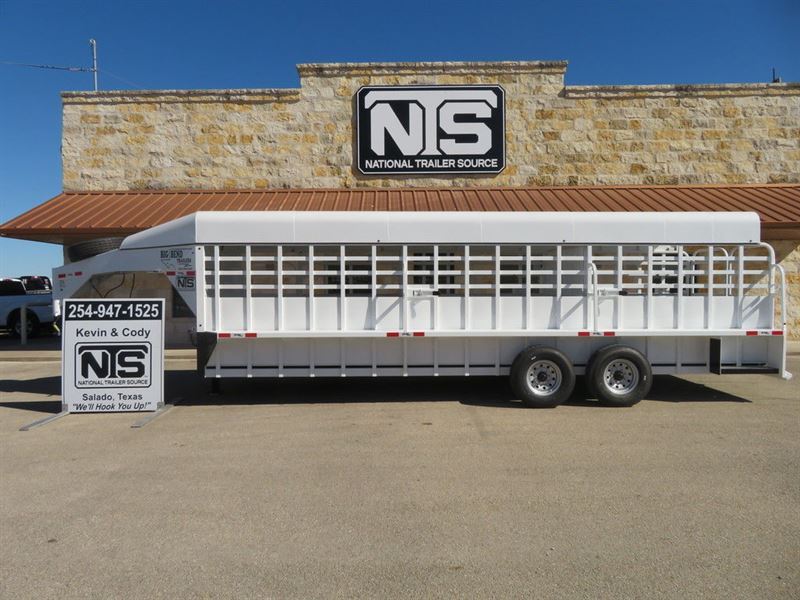2024 Big Bend Trailers 24' Livestock Gooseneck Trailer