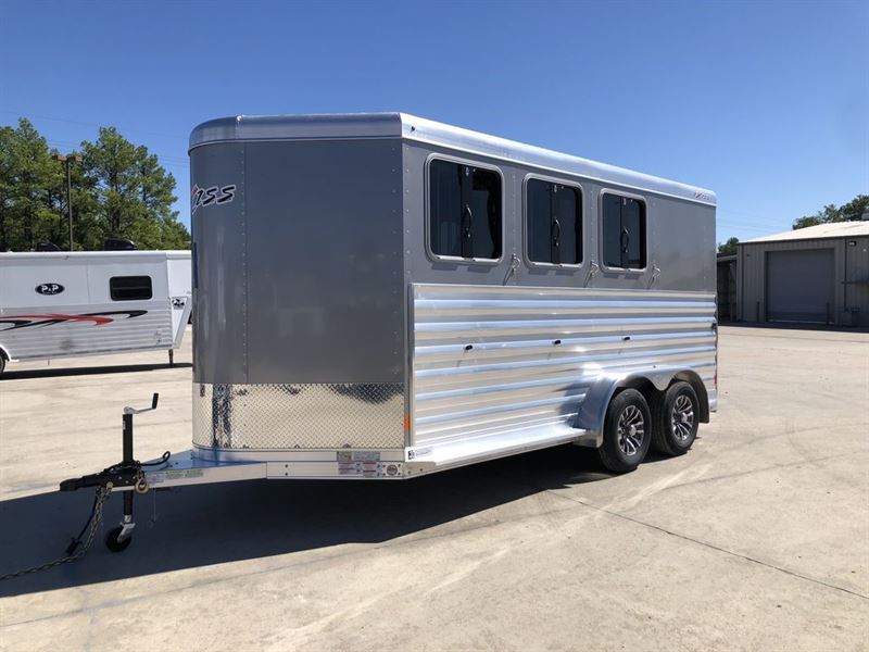 2024 Exiss 3 Horse Bumper Pull Trailer