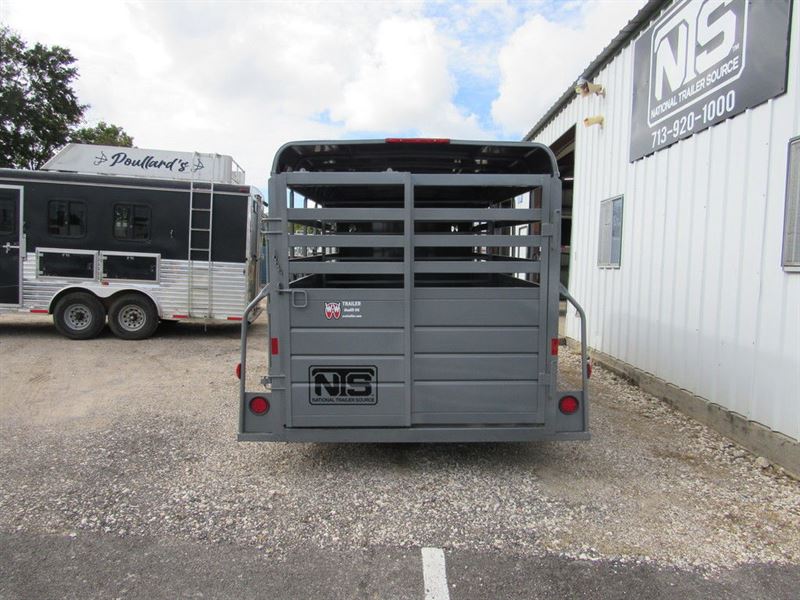 2024 W-W 16' livestock bumper pull trailer