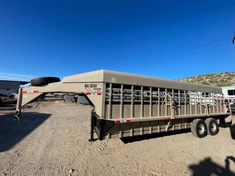 2024 Big Bend Trailers 24' Livestock Gooseneck Trailer