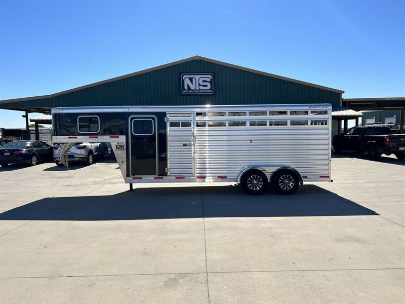 2024 Exiss 20 Livestock Gooseneck Trailer   Trailer 1519228 1 