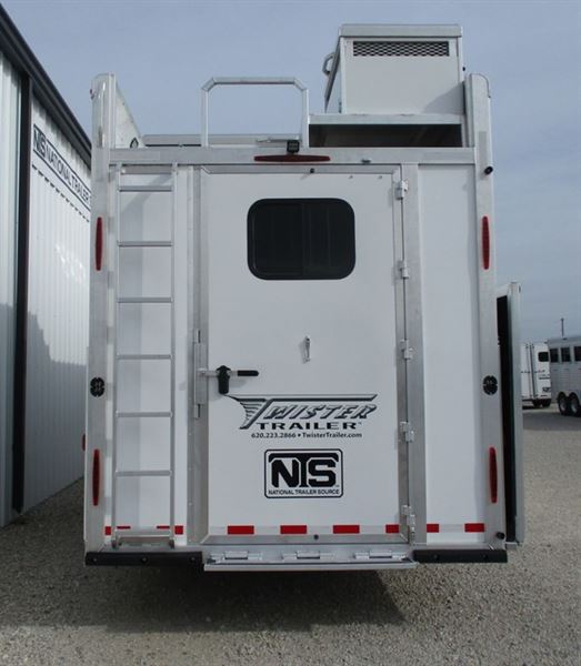 2024 Twister Trailer 4 horse gooseneck trailer with 15'4" outlaw conver