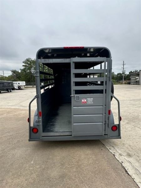 2024 W-W 12' livestock bumper pull trailer