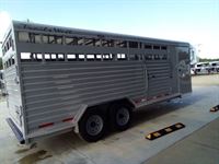 2024 Trails West 20' livestock gooseneck trailer