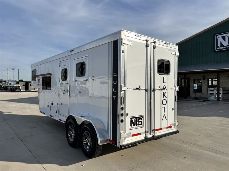 2024 Lakota colt 2 horse gooseneck trailer with 7' living quar