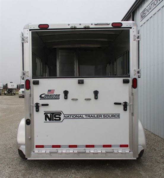 2024 Cimarron 2 horse straight load bumper pull trailer
