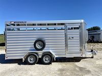 2024 Featherlite 16' livestock bumper pull trailer