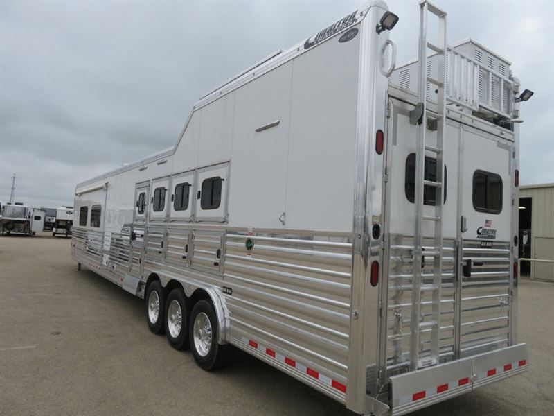 2024 Cimarron 4 horse side load gooseneck trailer with 23' outla