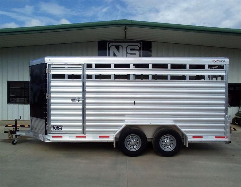 2024 Exiss 16' livestock bumper pull trailer