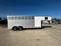2024 Exiss 20' livestock gooseneck trailer