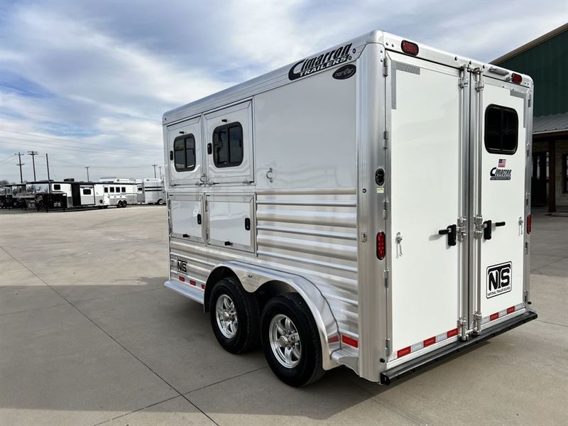 2024 Cimarron 2 horse bumper pull trailer