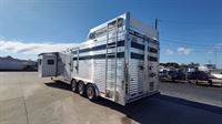 2022 smc laramie 14' livestock gooseneck trailer with 13' l