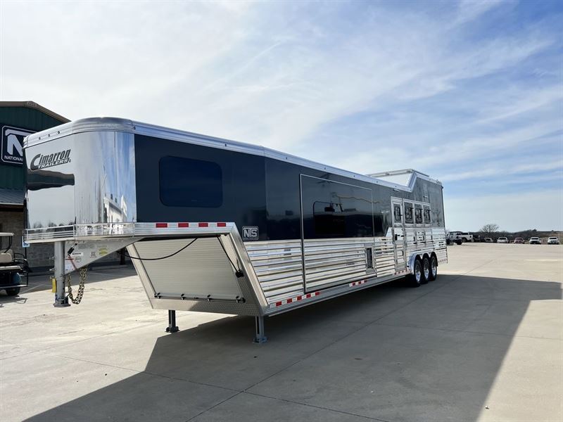 2024 Cimarron 4 horse gooseneck trailer with 17.8' outlaw conver