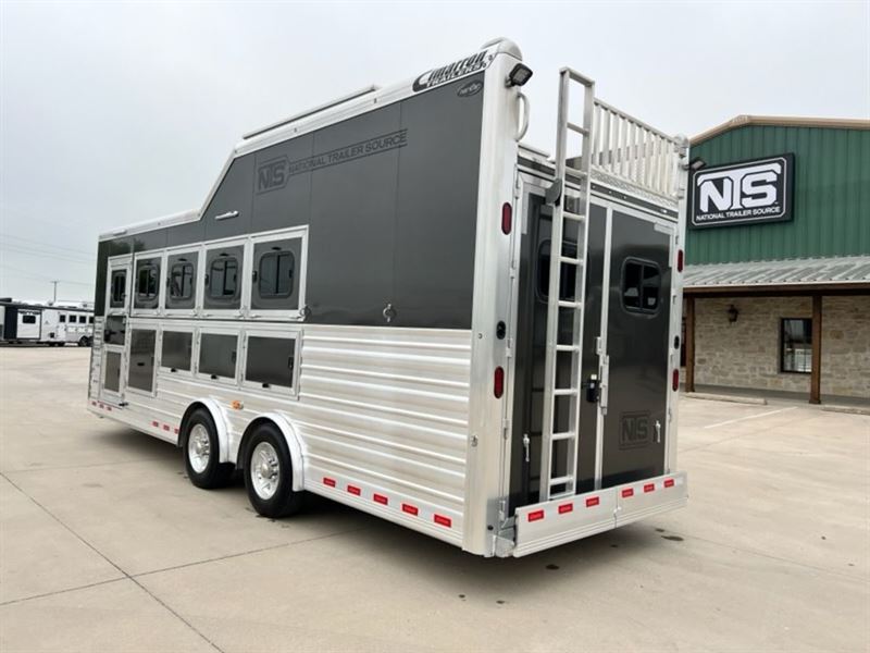 2023 Cimarron 5 horse side load bumper pull trailer