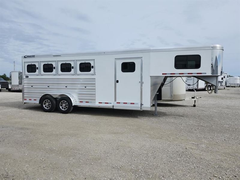 2025 Cimarron 4 horse gooseneck trailer