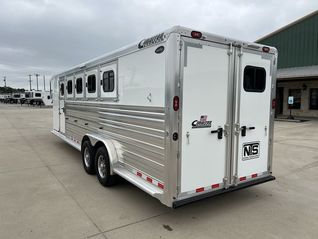 2026 Cimarron 5 horse slant load gooseneck trailer