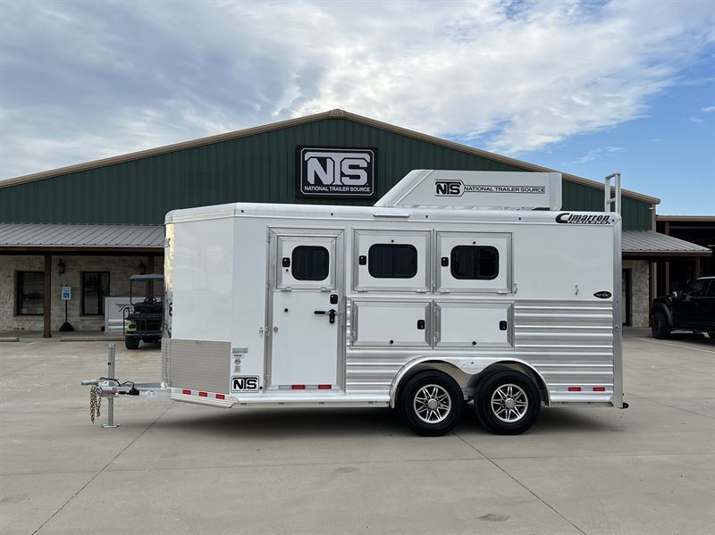 2026 Cimarron 3 horse bumper pull trailer