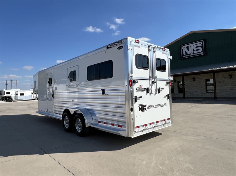2026 Cimarron 2+1 horse straight load gooseneck trailer
