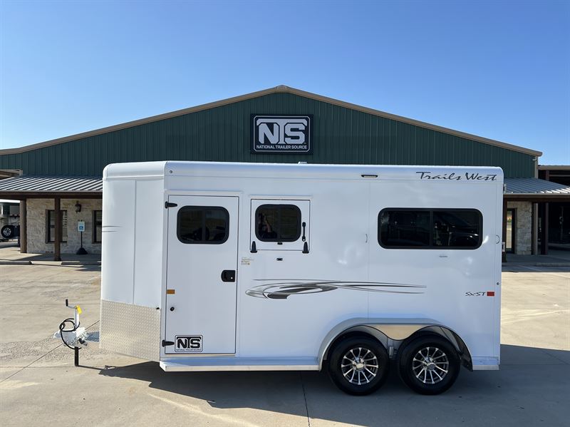 2026 Trails West 2 Horse Straight Load Bumper Pull Trailer