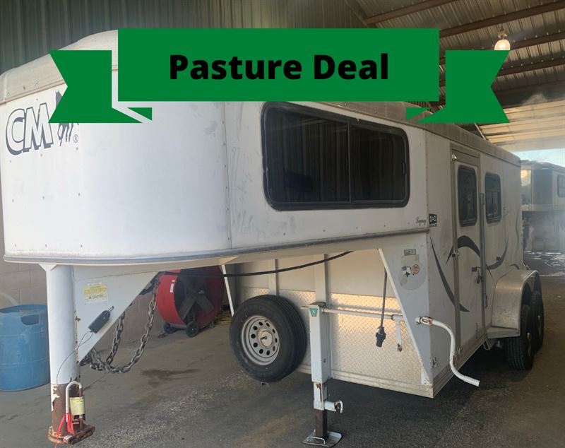 2002 CM 2 Horse Gooseneck Trailer