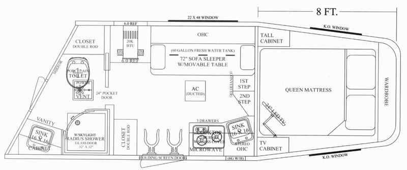 2026 Cimarron 3 horse 10'9" living quarters