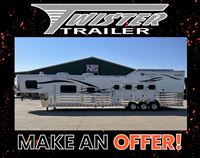 2024 4 horse Twister 4 Horse Side Load with 16'6" Outlaw Conversions