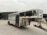 2022 Stock horse Exiss 20' Livestock Gooseneck Trailer