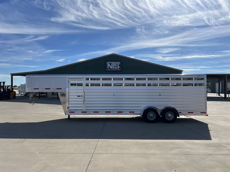 2026 Exiss 24' Livestock Gooseneck Trailer
