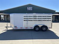 2026 Stock horse Exiss 6 Pen Livestock Bumper Pull Trailer