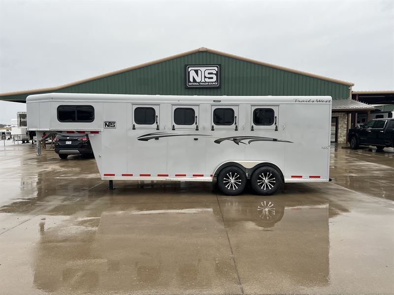 2026 Trails West 4 Horse Gooseneck Trailer
